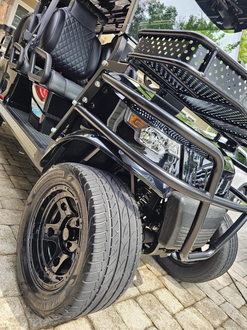 Freshly detailed golf cart